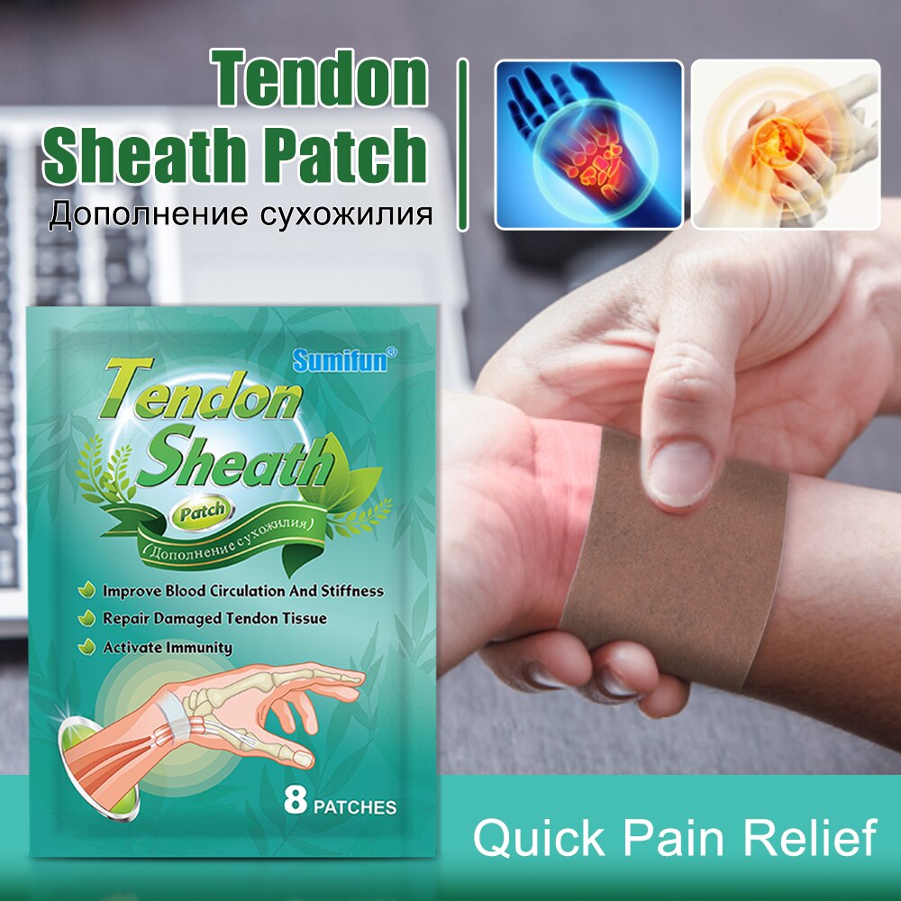 8-80Pcs Sumifun Tendon Sheath Patch Hand Wrist Tendonitis Tenosynovitis Care Sticker Muscle Joint Arthritis Pain Relief Plaster