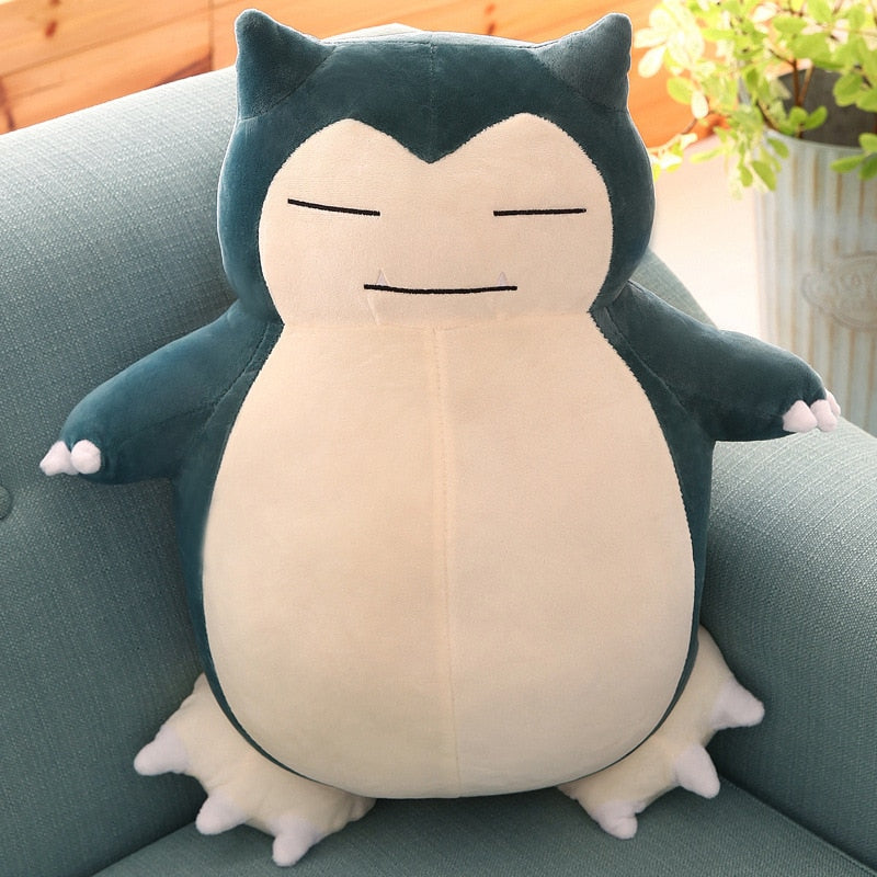 30/200cm Huge Pokemon Snorlax Anime Plush Toys Big Pokémon Plushie Kawaii Semi-finished Leather Holster Pillow Gift for Children