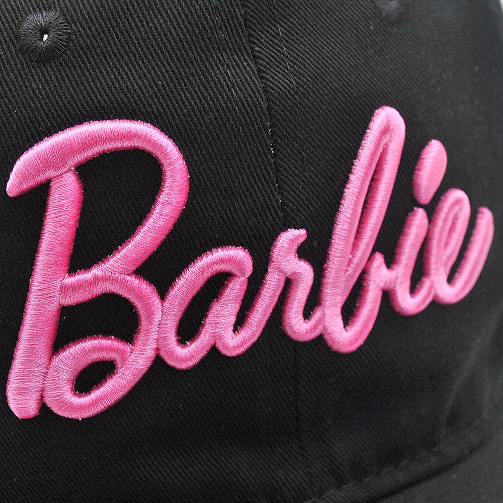 New Barbie Letters Embroidered Baseball Cap Anime Cartoon Fashion Summer Adjustable Sun Caps Outdoor Casual Peaked Hat