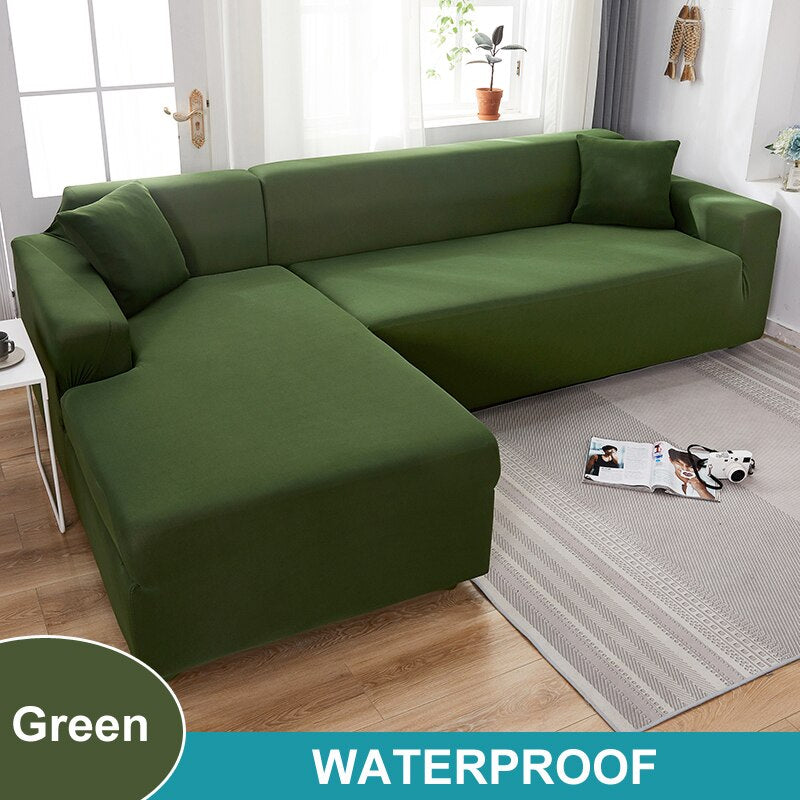 Waterproof Sofa Cover 1/2/3/4 Seater Sofa Cover for Living Room Elastic L Shaped Corner Sofa Cover Couch Cover for Sofa