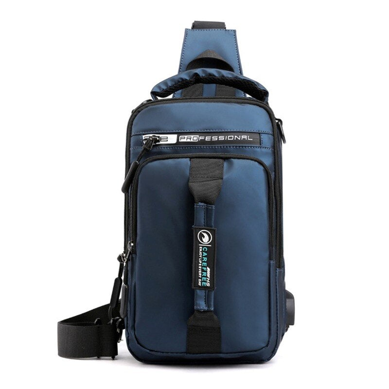 Sling Backpack Cross Body Shoulder Chest Bag Anti-theft Travel Motorcycle Rider Waterproof Oxford Messenger Bags