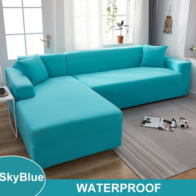 Waterproof Sofa Cover 1/2/3/4 Seater Sofa Cover for Living Room Elastic L Shaped Corner Sofa Cover Couch Cover for Sofa