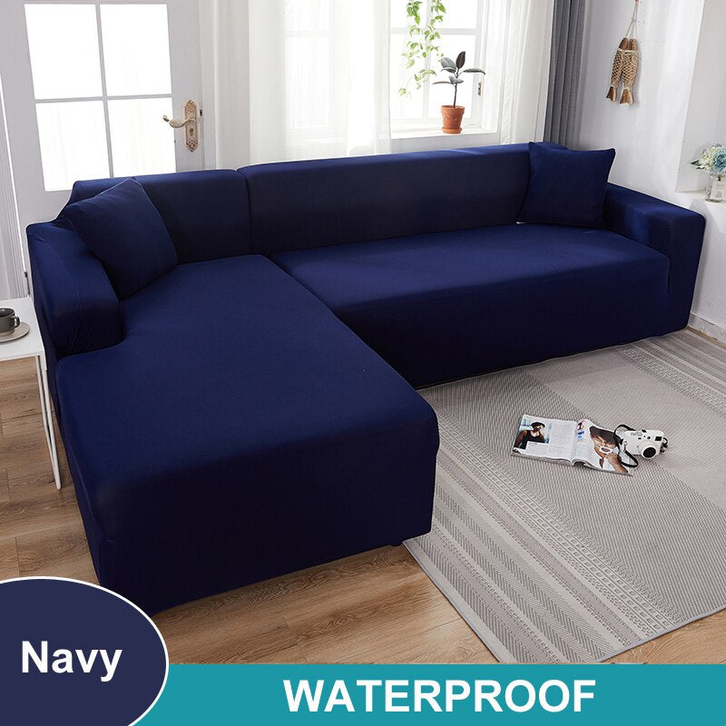 Waterproof Sofa Cover 1/2/3/4 Seater Sofa Cover for Living Room Elastic L Shaped Corner Sofa Cover Couch Cover for Sofa