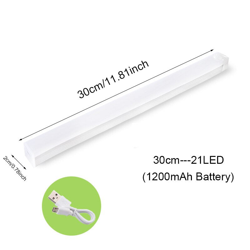 Motion Sensor Light Wireless LED Night Light USB Rechargeable Night Lamp For Kitchen Cabinet Wardrobe Lamp Staircase Backlight