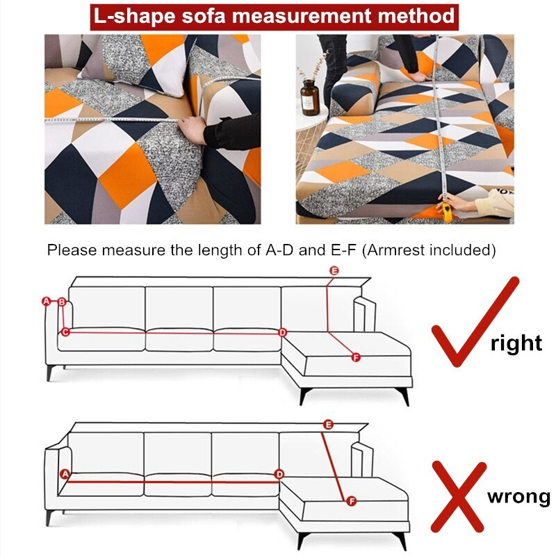 Waterproof Sofa Cover 1/2/3/4 Seater Sofa Cover for Living Room Elastic L Shaped Corner Sofa Cover Couch Cover for Sofa