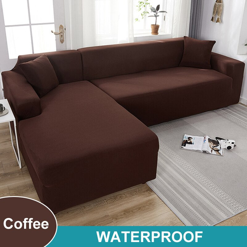 Waterproof Sofa Cover 1/2/3/4 Seater Sofa Cover for Living Room Elastic L Shaped Corner Sofa Cover Couch Cover for Sofa