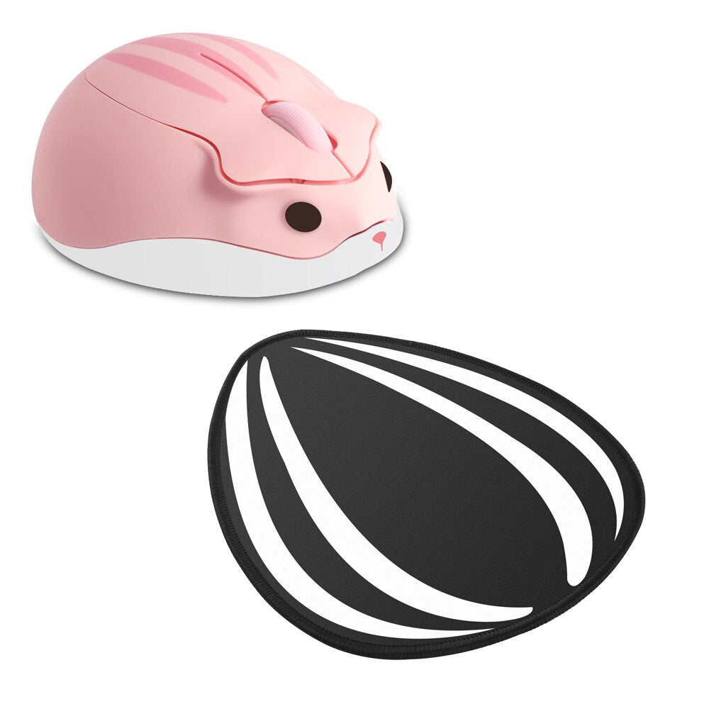 Cute Wireless Mouse Ergonomic Cartoon Hamster Mause USB Optical Gaming 3D Silent Mini Mice For PC Laptop Tablet Computer Office