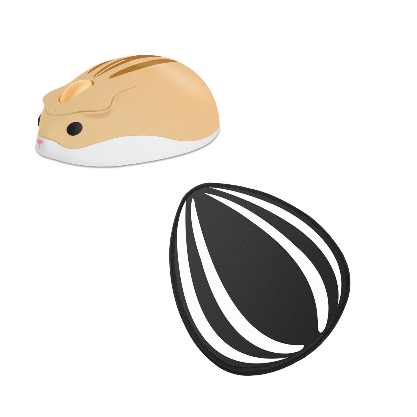 Cute Wireless Mouse Ergonomic Cartoon Hamster Mause USB Optical Gaming 3D Silent Mini Mice For PC Laptop Tablet Computer Office