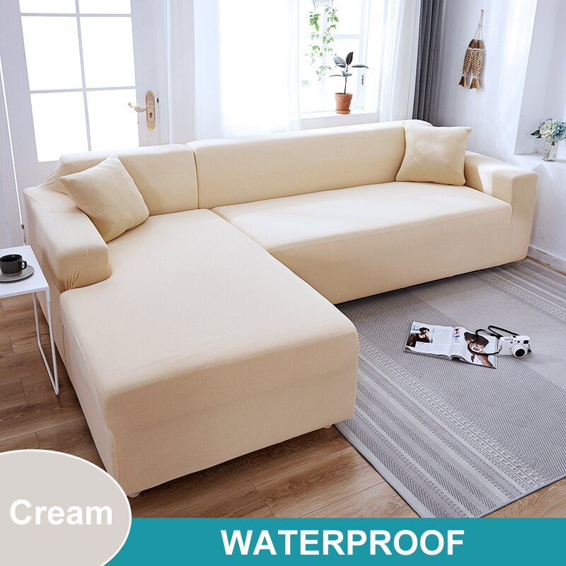 Waterproof Sofa Cover 1/2/3/4 Seater Sofa Cover for Living Room Elastic L Shaped Corner Sofa Cover Couch Cover for Sofa