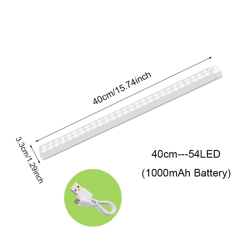 Motion Sensor Light Wireless LED Night Light USB Rechargeable Night Lamp For Kitchen Cabinet Wardrobe Lamp Staircase Backlight