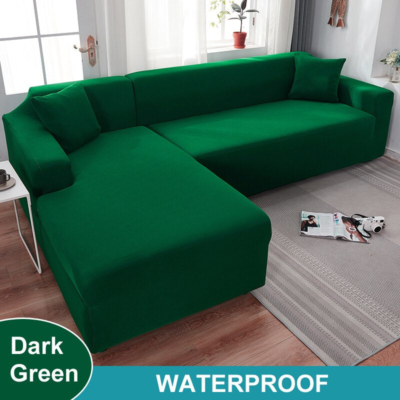 Waterproof Sofa Cover 1/2/3/4 Seater Sofa Cover for Living Room Elastic L Shaped Corner Sofa Cover Couch Cover for Sofa