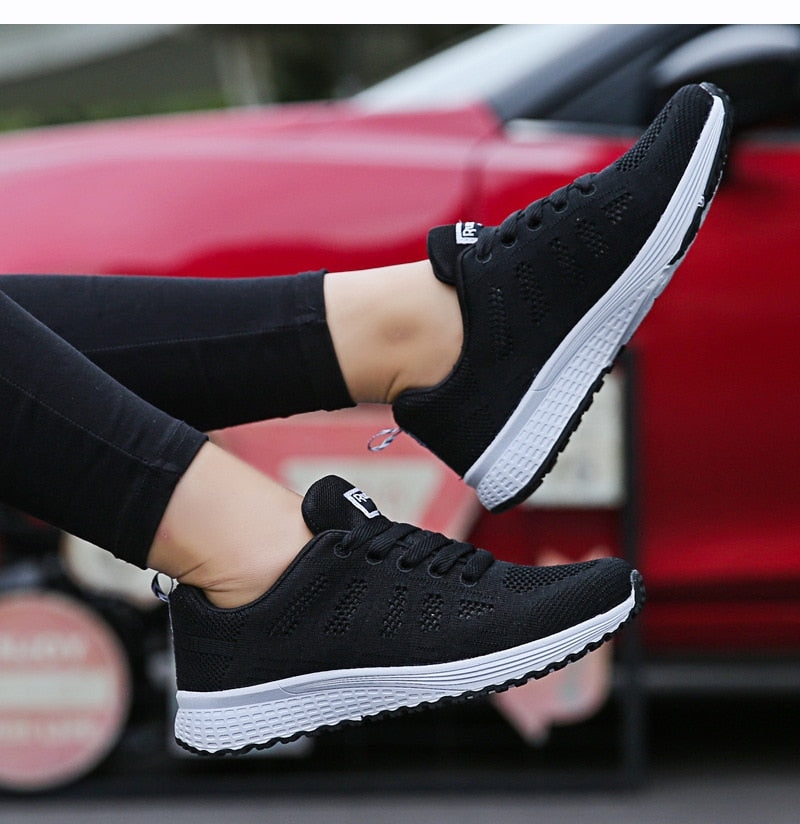 Women Sneakers Casual Shoes Flats Air Mesh Breathable Trainers Ladies Shoes Female Sneakers Women Shoes Basket Tenis Feminino