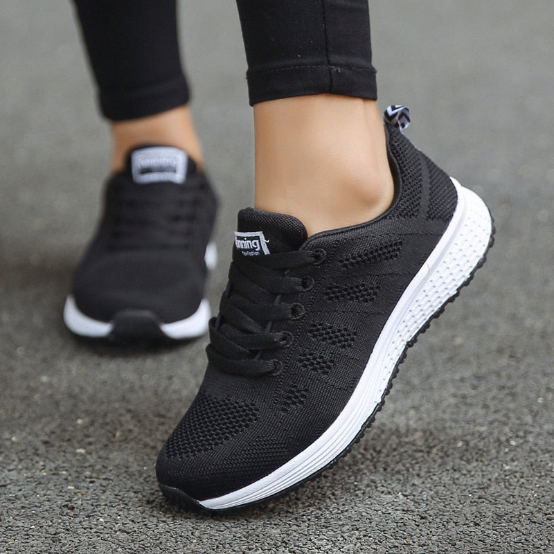 Women Sneakers Casual Shoes Flats Air Mesh Breathable Trainers Ladies Shoes Female Sneakers Women Shoes Basket Tenis Feminino