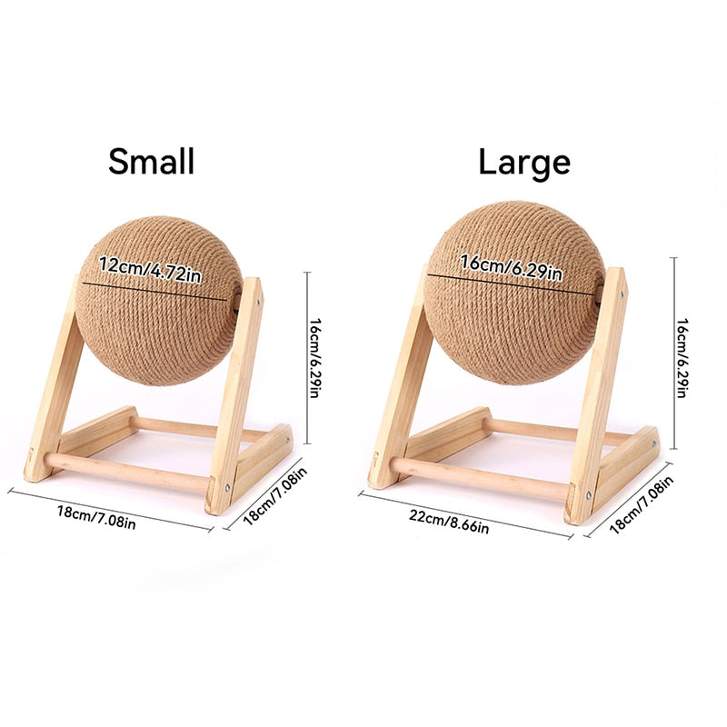 Pet supplies Cat Scratching Ball Toy Kitten Sisal Rope Ball Board Grinding Paws Toys Cats Scratcher Wear-resistant