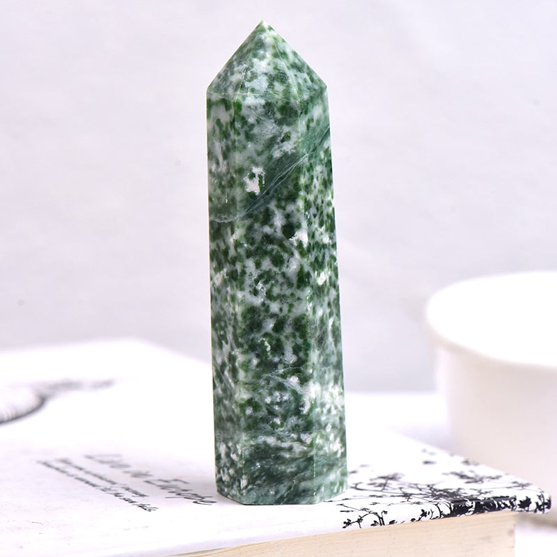 Hot Sale 1PC Natural Crystal Column Quartz Rock Mineral Specimen Crystal Point Quartz Rainbow Wand Home Decor Reiki Healing Energy Stone