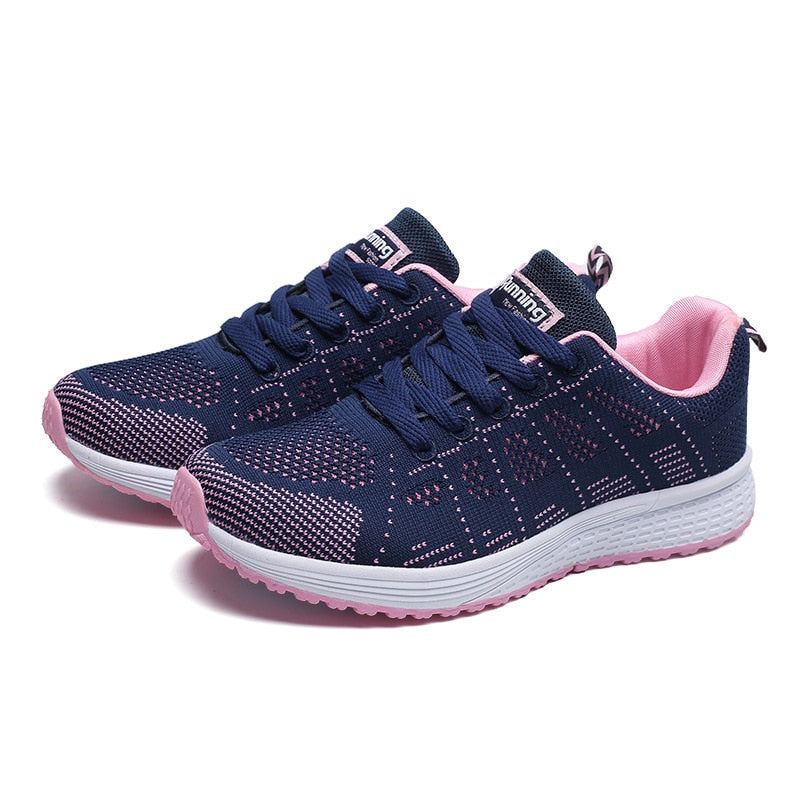 Women Sneakers Casual Shoes Flats Air Mesh Breathable Trainers Ladies Shoes Female Sneakers Women Shoes Basket Tenis Feminino