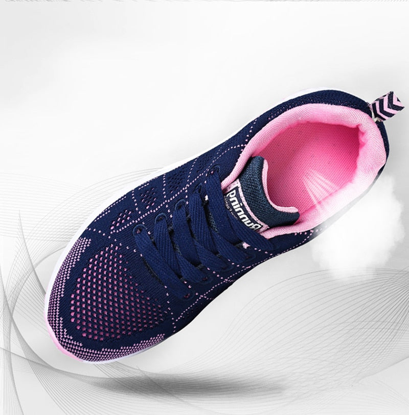 Women Sneakers Casual Shoes Flats Air Mesh Breathable Trainers Ladies Shoes Female Sneakers Women Shoes Basket Tenis Feminino