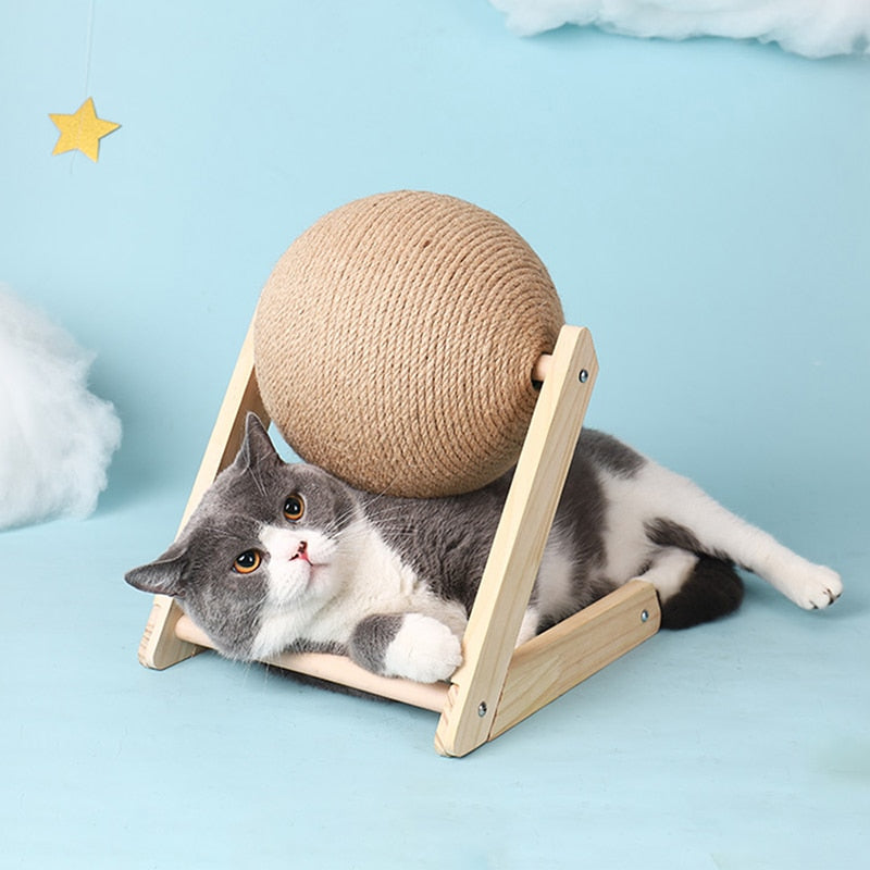 Pet supplies Cat Scratching Ball Toy Kitten Sisal Rope Ball Board Grinding Paws Toys Cats Scratcher Wear-resistant