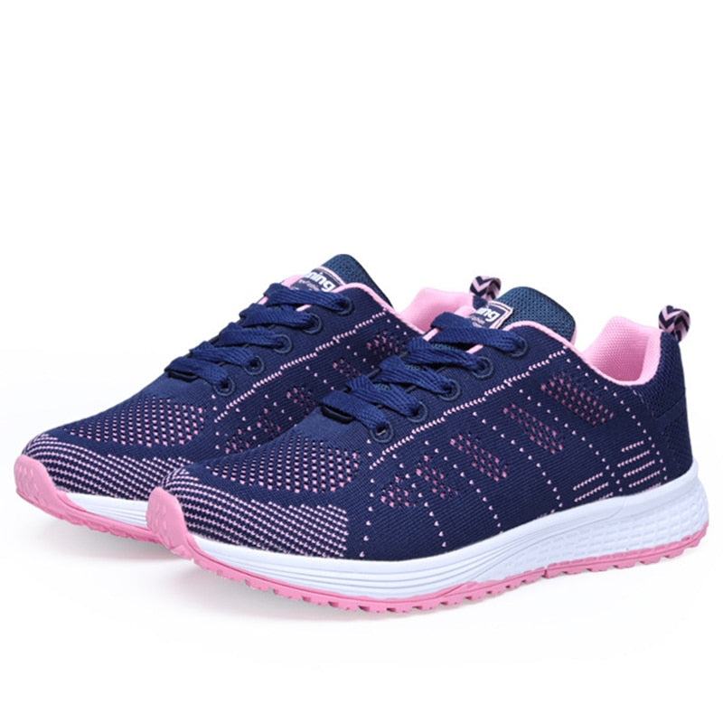 Women Sneakers Casual Shoes Flats Air Mesh Breathable Trainers Ladies Shoes Female Sneakers Women Shoes Basket Tenis Feminino