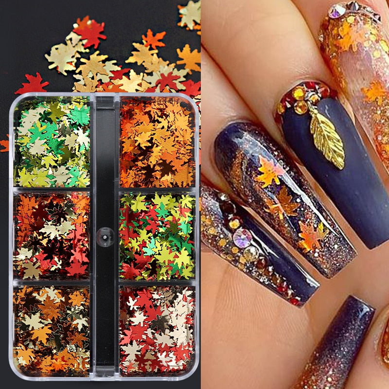Valentines Day Mixed Love Heart Nail Glitter Red Flake Sequin Powder Decorative Accessories For Professional Nail Art Supplies
