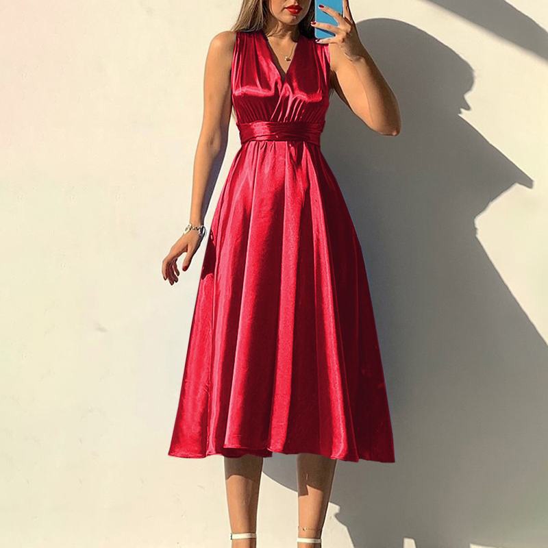 Women Prom Dresses Fashion Strappy V-neck Sexy Backless Evening Party Maxi Dress Elegant Ladies Clothing for Women Vestidos