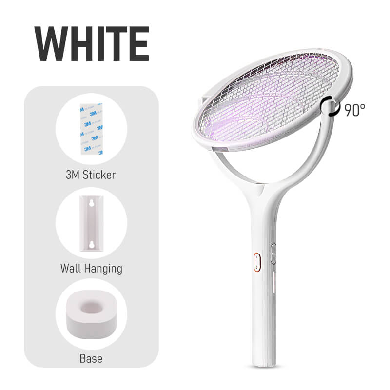 90 Degree Rotatable Mosquito Killer Lamp Electric shocker 365nm UV Light USB Charging Bug Zapper Trap Flies Summer Fly Swatter