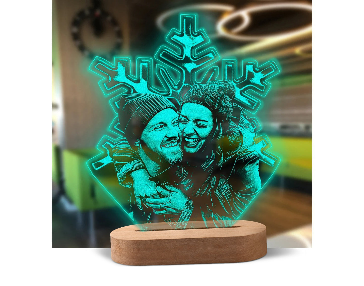 Valentine's Day Personalized 3D Lamp Custom Photo Night Light Heart LED Lamp Name Date On Anniversary Wedding Valentin Day Gift For Her or Him