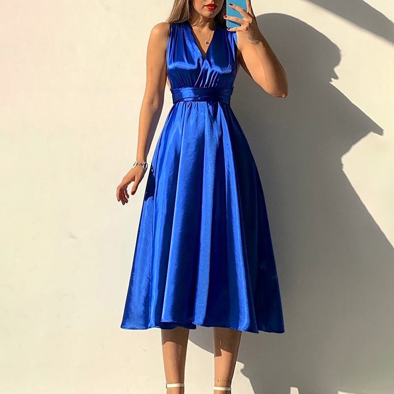 Women Prom Dresses Fashion Strappy V-neck Sexy Backless Evening Party Maxi Dress Elegant Ladies Clothing for Women Vestidos