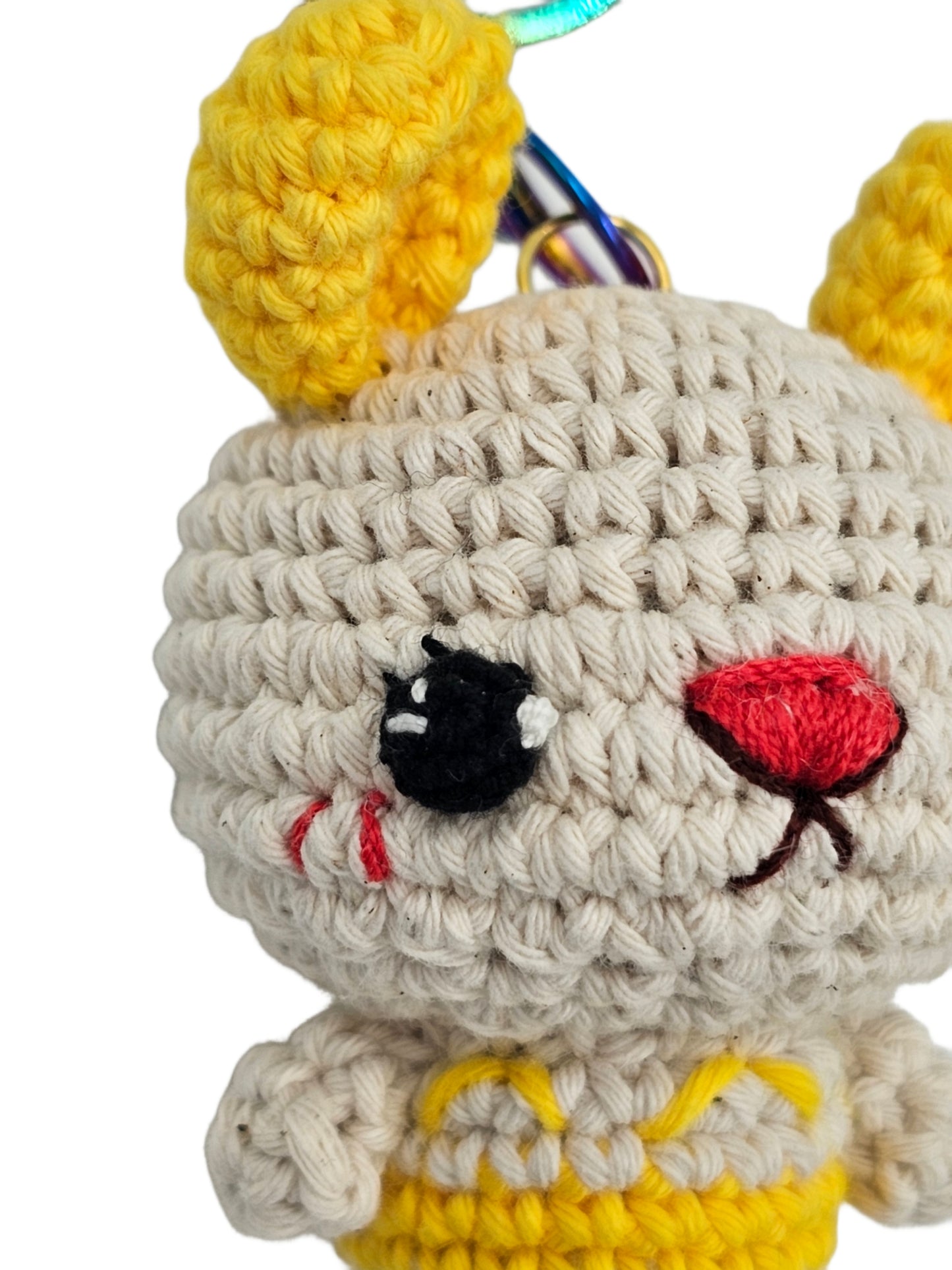 Yellow crochet rabbit, rabbit amigurumi