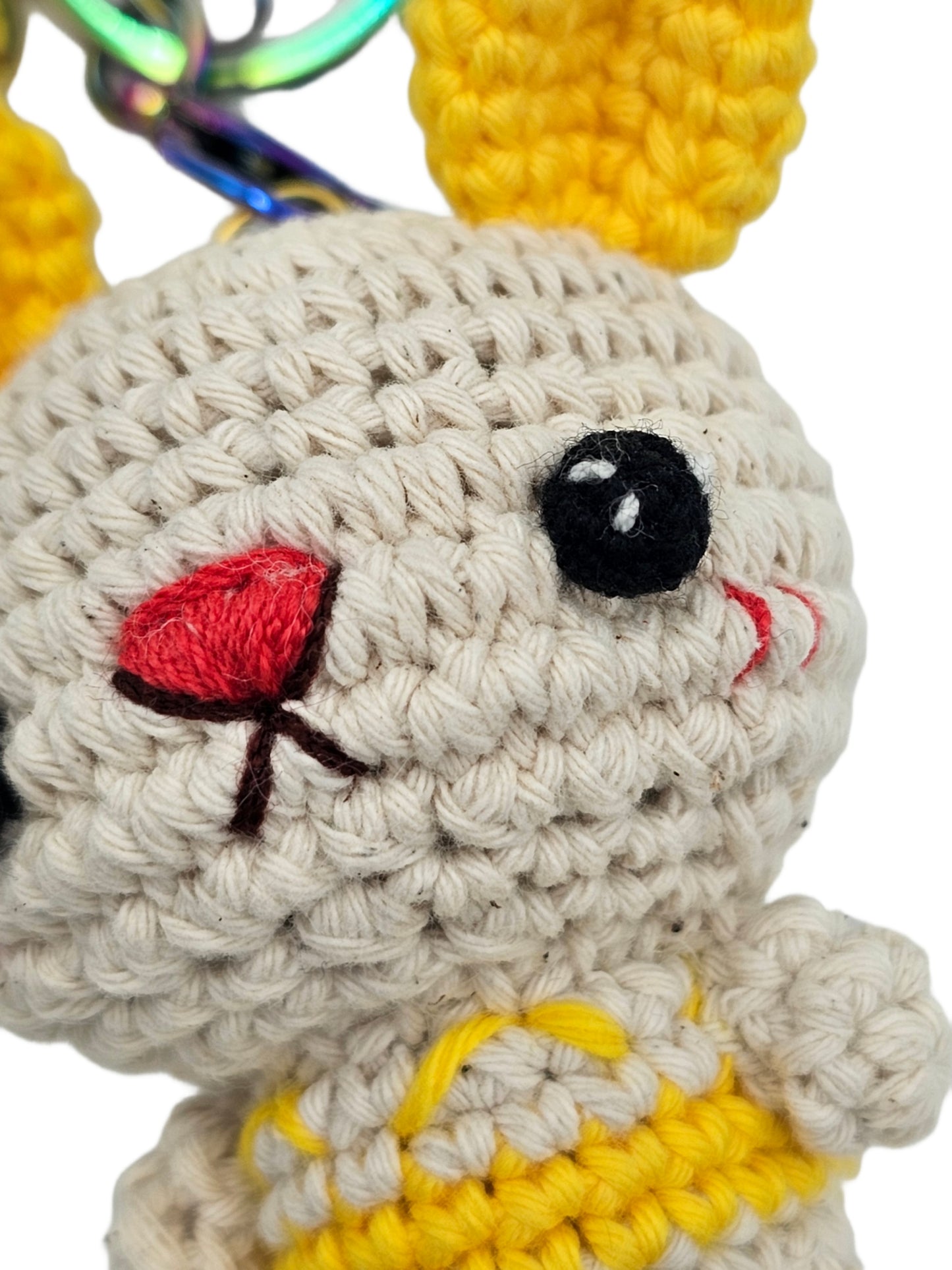 Yellow crochet rabbit, rabbit amigurumi