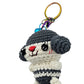 Gray and white crochet dog, dog amigurumi