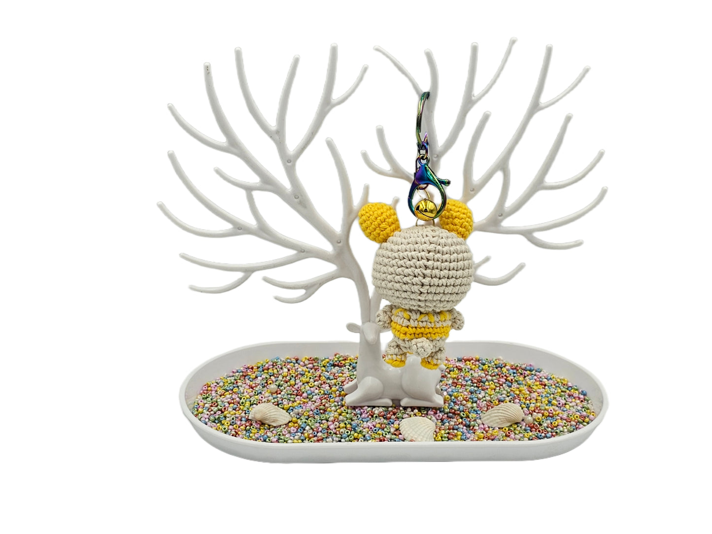 Yellow crochet rabbit, rabbit amigurumi