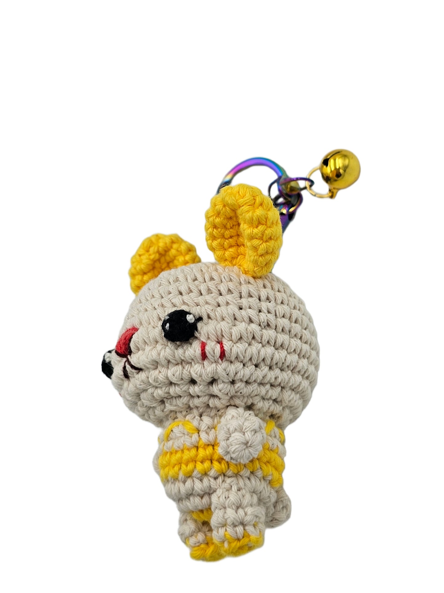 Yellow crochet rabbit, rabbit amigurumi