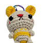 Yellow crochet rabbit, rabbit amigurumi
