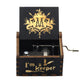 2025 Black Wooden Music Box  Jurassic Park  Caja Musical Queen Totoro Hand Cranked Wood Musical Box Christmas Gift