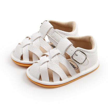 2025 Baby Boys Fashion Summer Soft Crib Shoes Kids  Newborn Girls First Walker Anti Slip Sandals Shoes