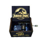 2025 Black Wooden Music Box  Jurassic Park  Caja Musical Queen Totoro Hand Cranked Wood Musical Box Christmas Gift