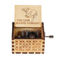2025 Black Wooden Music Box  Jurassic Park  Caja Musical Queen Totoro Hand Cranked Wood Musical Box Christmas Gift