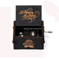 2025 Black Wooden Music Box  Jurassic Park  Caja Musical Queen Totoro Hand Cranked Wood Musical Box Christmas Gift