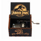 2025 Black Wooden Music Box  Jurassic Park  Caja Musical Queen Totoro Hand Cranked Wood Musical Box Christmas Gift