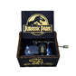2025 Black Wooden Music Box  Jurassic Park  Caja Musical Queen Totoro Hand Cranked Wood Musical Box Christmas Gift
