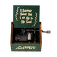 2025 Black Wooden Music Box  Jurassic Park  Caja Musical Queen Totoro Hand Cranked Wood Musical Box Christmas Gift