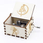 2025 Black Wooden Music Box  Jurassic Park  Caja Musical Queen Totoro Hand Cranked Wood Musical Box Christmas Gift