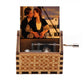 2025 Black Wooden Music Box  Jurassic Park  Caja Musical Queen Totoro Hand Cranked Wood Musical Box Christmas Gift