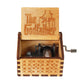 2025 Black Wooden Music Box  Jurassic Park  Caja Musical Queen Totoro Hand Cranked Wood Musical Box Christmas Gift