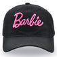 New Barbie Letters Embroidered Baseball Cap Anime Cartoon Fashion Summer Adjustable Sun Caps Outdoor Casual Peaked Hat