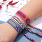 Boho 12pcs/set Multicolor Embroidery String Handwoven Friendship Bracelet Women Wholesale New Fashion Handmade Jewelry Present