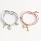 2Pcs Fashion Star Moon Magnetic Pendant Couple Bracelets for Women Handmade Rope Chain Bracelet Friendship Minimalist Jewelry