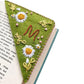 1PC Personalized Hand Embroidered Corner Bookmark Handmade Custom Letter Bookmarks Hand Stitched Felt Bookmarker Book Lovers Toy