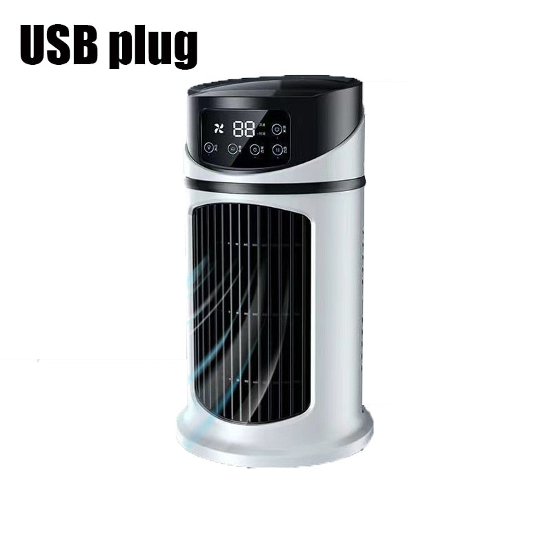 2025 New Mini Air Cooler Home Portable Air Conditioner Office Desktop Refrigeration Fan Air Humidifier